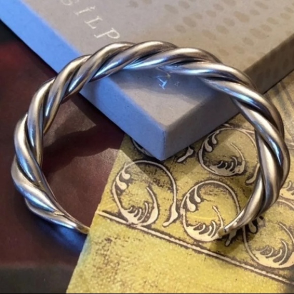 Vintage Silpada Sterling Silver Twisted Cuff Bracelet B0014